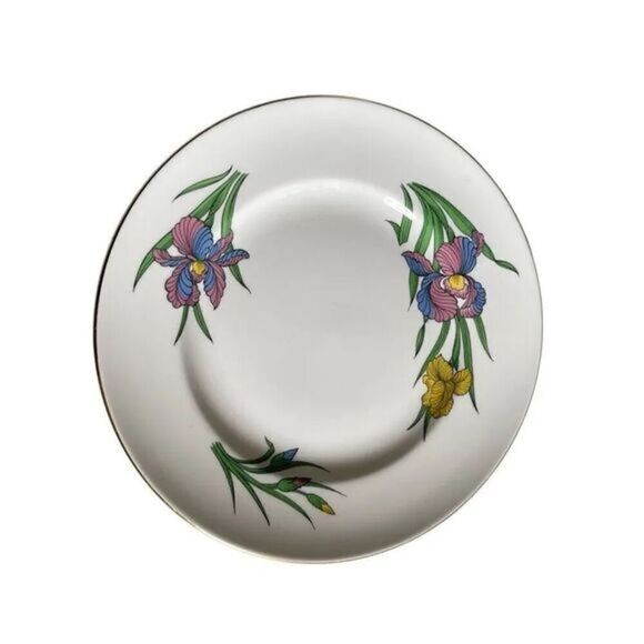 TeaCup Vintage‎ Staffordshire Fine Bone China English IRIS Pattern Set 3 Piece - Picture 6 of 12